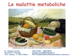 Le malattie metaboliche