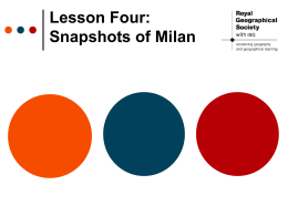 Lesson Four: Milan