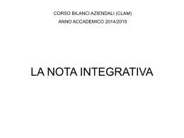 nota integrativa