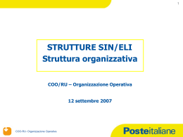 documenti - strutture sin/eli struttura organizzativa