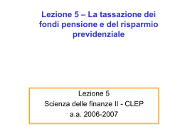 SFII - 5 La tassazi.. - Università di Bologna