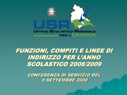 PPT - Ufficio Scolastico Regionale per l`Umbria