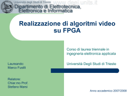 Sistema implementato - Università degli Studi di Trieste
