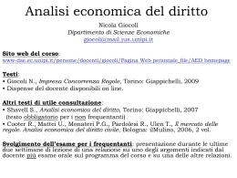 AED 1 - Dipartimento di Scienze Economiche