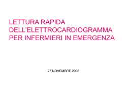 lezione sull` interpretazione dell` ecg in emergenza per infermieri