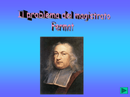 Il problema del magistrato Fermat