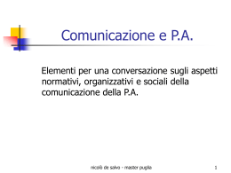 La comunicazione pubblica
