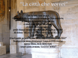 La citt&agrave; che vorrei