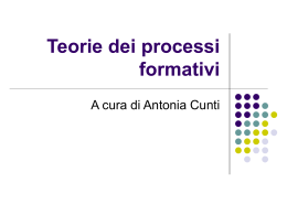 Teorie dei processi formativi