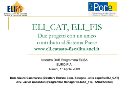 ELICATFIS Presentazione EURO P.A. 1.04.09
