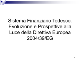 Sistema Finanziario Tedesco