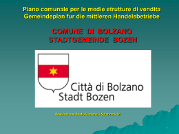 zona 1 - Comune di Bolzano