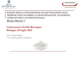 FINALITA` DELL`ETICHETTATURA - Unioncamere Emilia
