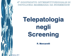 Mencarelli Telepatologia negli screening