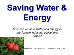 Saving Water & Energy