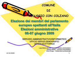 la tessera elettorale - Comune di Veduggio con Colzano
