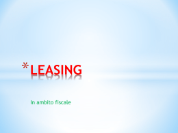 LEASING in ambito Fiscale