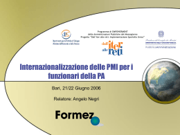 slide internazionalizzazione e PMI