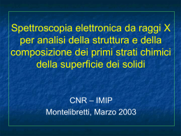 Spettroscopia elettronica da raggi X per analisi della