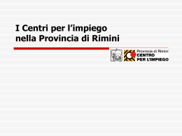 Presentazione centri per l`impiego di Rimini