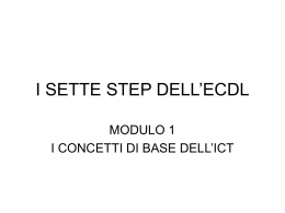 Parte 2 - Benvenuti su informaticaecdl