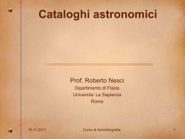 Cataloghi astronomici
