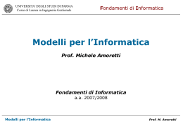 Modelli per l`Informatica