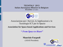 TECHITALY 2013 Italian Aerospace Mission to Belgium