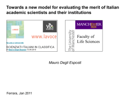 Slide 1 - Universit&agrave; degli Studi di Ferrara