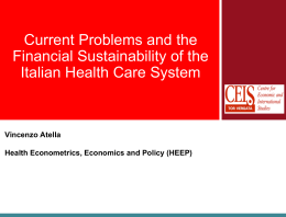 Current Problems and the Financial Sustainability of the Italian