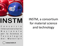 Presentazione INSTM in inglese - Consorzio Interuniversitario