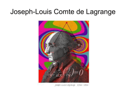 Joseph-Louis Comte de Lagrange file