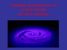 Instabilita` Gravitazionali nei Dischi Astrofisici