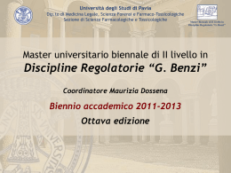 Universit&agrave; degli Studi di Pavia Dip.to di Medicina Legale
