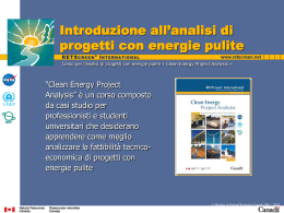 Introduction to Renewable Energy Project Analysis