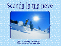 Scenda la tua neve Signore