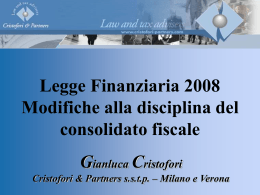 Finanziaria 2008