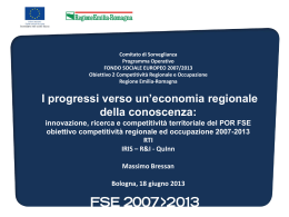 Valutazione afferente i progressi verso un