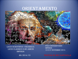 ORIENTAMENTO - Liceo Imperia .it