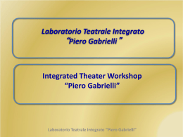 Laboratorio Teatrale Integrato “Piero Gabrielli”