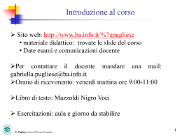 Grandezze scalari e vettoriali