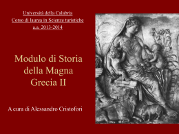 Corso di Storia romana - A. Cristofori