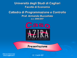 Caso Presentazione - Università di Cagliari