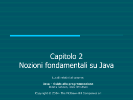 Fondamenti di Java