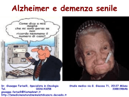 Alzheimer e demenza senile