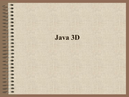 Java3D - UniNa STiDuE