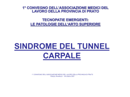SINDROME DEL TUNNEL CARPALE