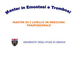 Materiale informativo - Università di Genova