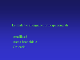 Le malattie allergiche: principi generali