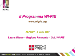 Mrs Milone`s - Regione Piemonte, Telecommunication